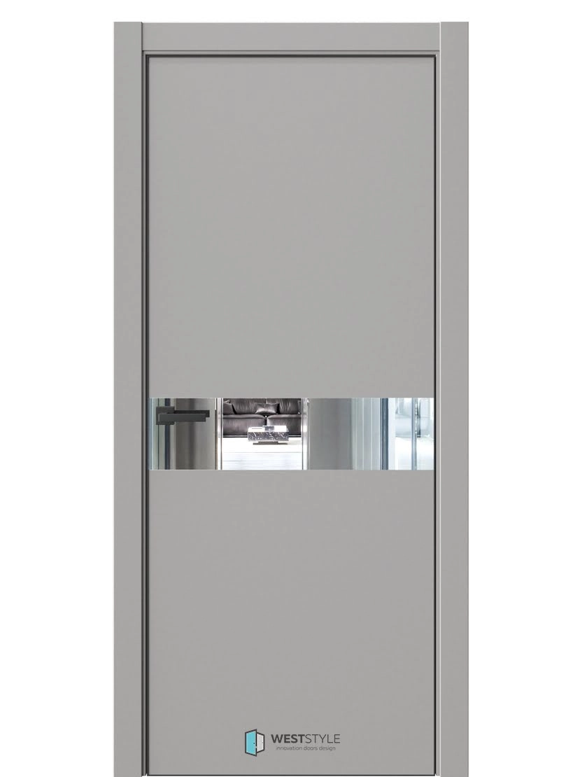 Межкомнатная дверь WestStyle Industrial IN1 ДО Зеркало Макиато
